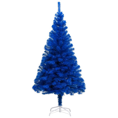 Artificial Pre-lit Christmas Tree with Stand Blue 120 cm PVC