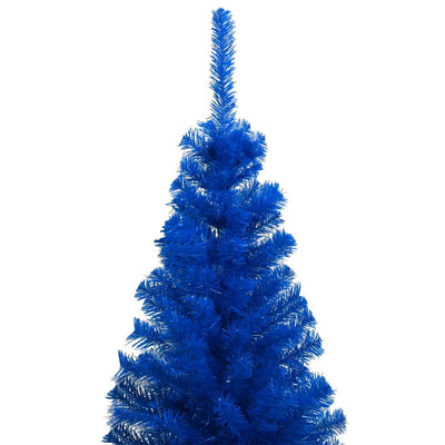 Artificial Pre-lit Christmas Tree with Stand Blue 120 cm PVC