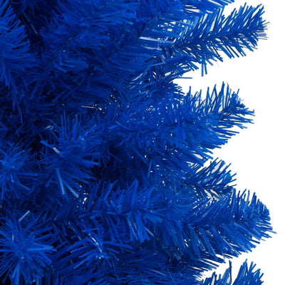 Artificial Pre-lit Christmas Tree with Stand Blue 120 cm PVC