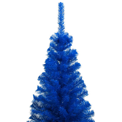 Artificial Pre-lit Christmas Tree with Stand Blue 240 cm PVC