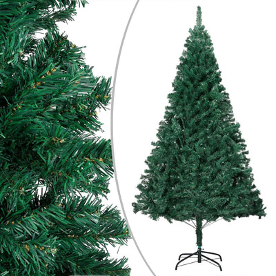 Artificial Pre-lit Christmas Tree with Thick Branches Green 180 cm