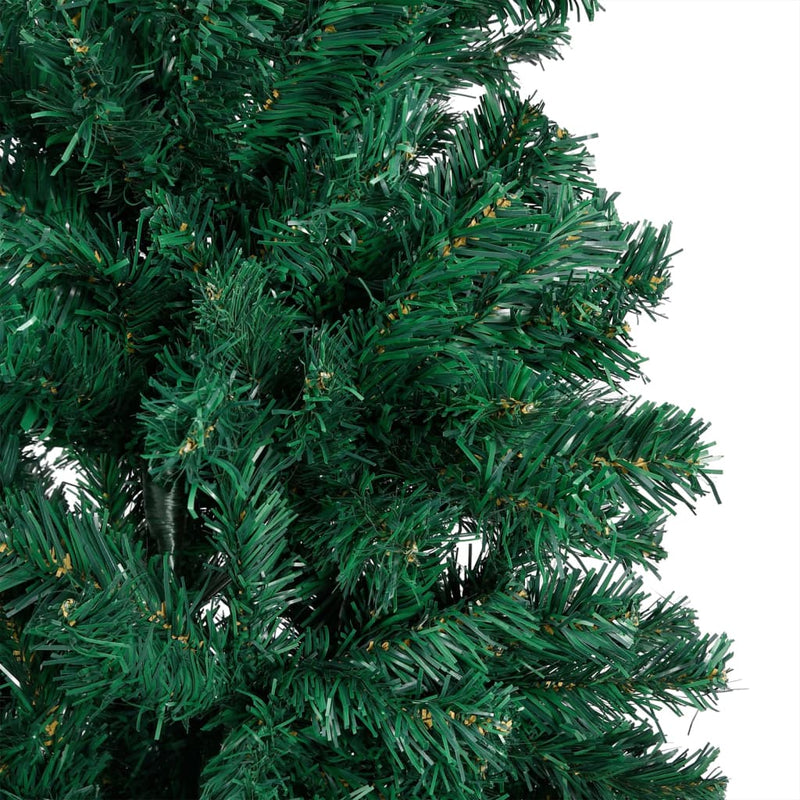 Artificial Pre-lit Christmas Tree with Thick Branches Green 180 cm