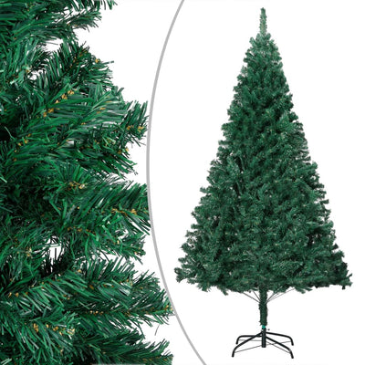 Artificial Pre-lit Christmas Tree with Thick Branches Green 210 cm
