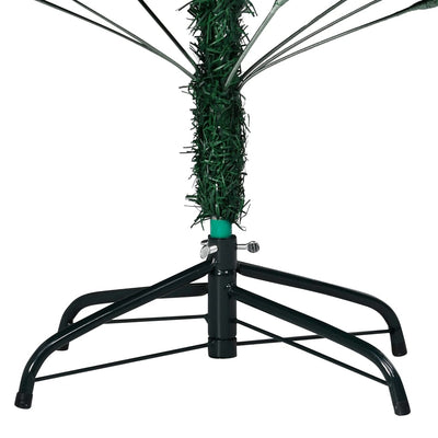 Artificial Pre-lit Christmas Tree with Thick Branches Green 210 cm