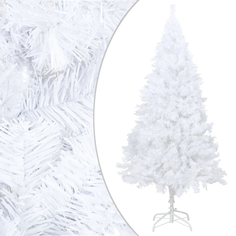 Artificial Pre-lit Christmas Tree with Thick Branches White 150 cm