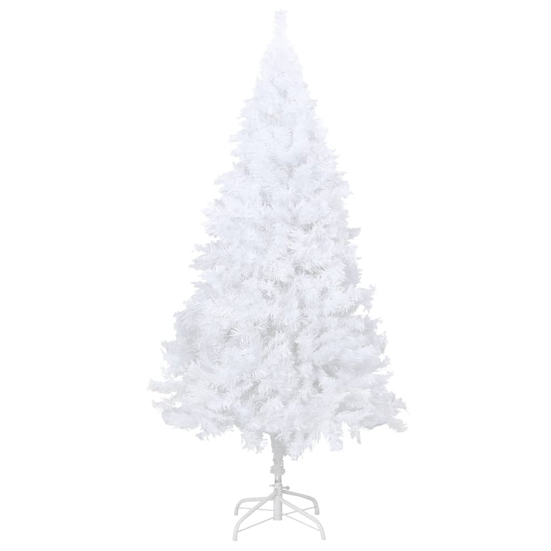 Artificial Pre-lit Christmas Tree with Thick Branches White 150 cm