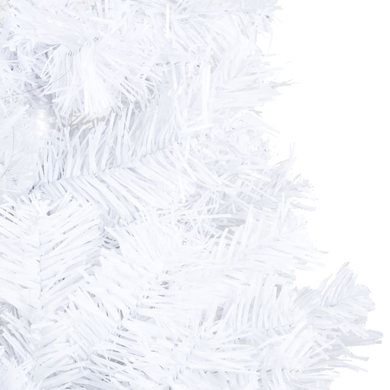 Artificial Pre-lit Christmas Tree with Thick Branches White 150 cm