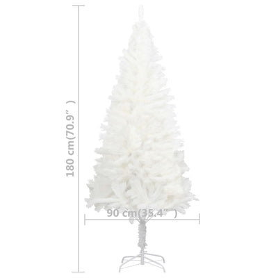 Artificial Pre-lit Christmas Tree White 180 cm