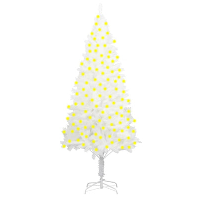 Artificial Pre-lit Christmas Tree White 210 cm
