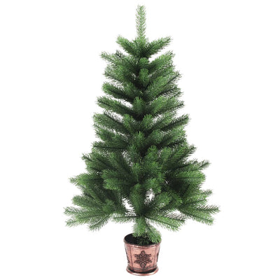 Artificial Pre-lit Christmas Tree 65 cm Green