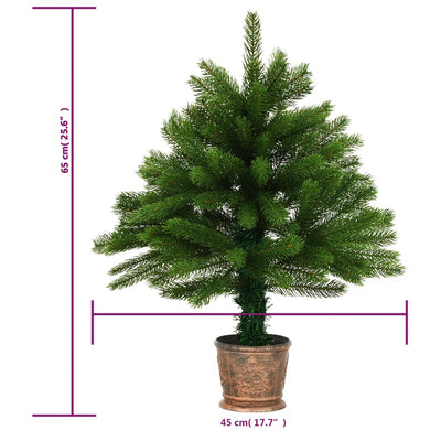 Artificial Pre-lit Christmas Tree 65 cm Green