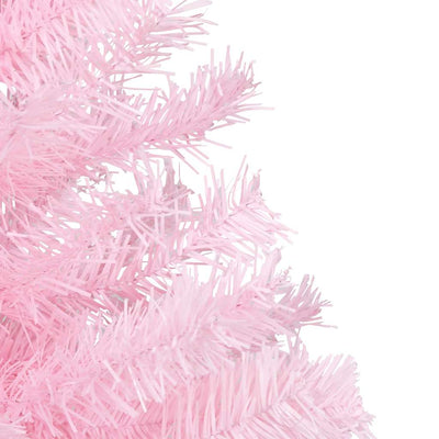 Artificial Pre-lit Christmas Tree with Ball Set Pink 240 cm PVC