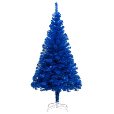 Artificial Pre-lit Christmas Tree with Ball Set Blue 210 cm PVC