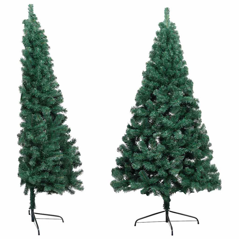 Artificial Half Pre-lit Christmas Tree with Ball Set Green 120 cm