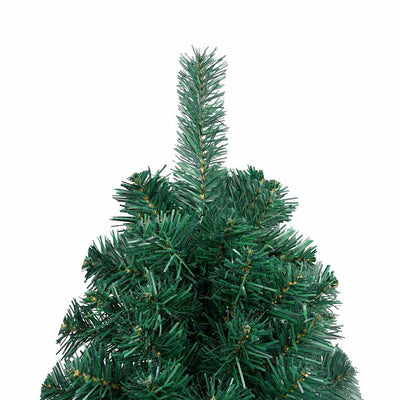 Artificial Half Pre-lit Christmas Tree with Ball Set Green 120 cm