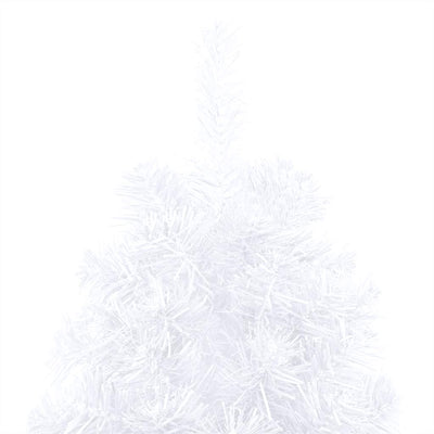 Artificial Half Pre-lit Christmas Tree with Ball Set White 240 cm