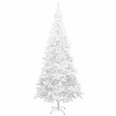 Artificial Pre-lit Christmas Tree with Ball Set L 240 cm White