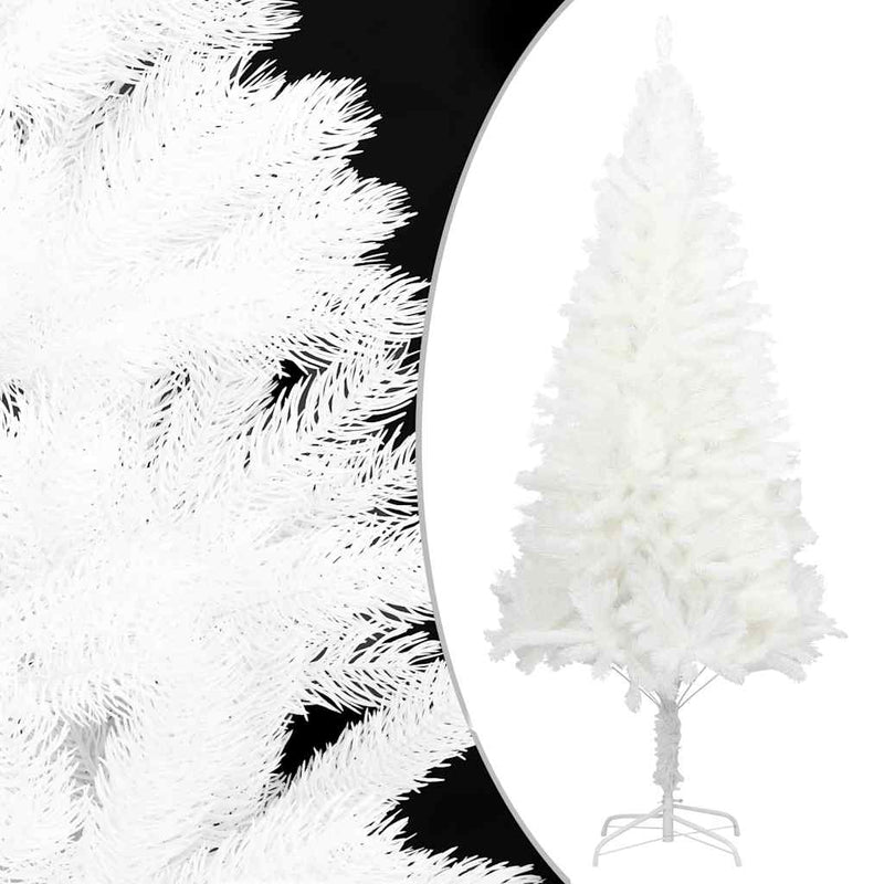 Artificial Pre-lit Christmas Tree with Ball Set White 210 cm