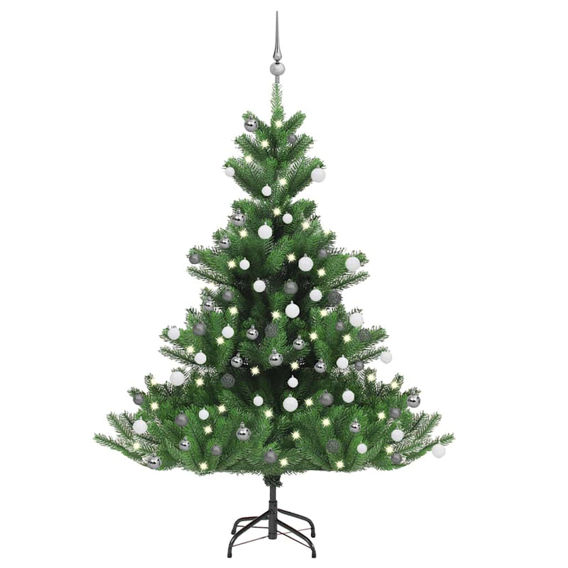 Nordmann Fir Artificial Christmas Tree LED&Ball Set Green 150cm