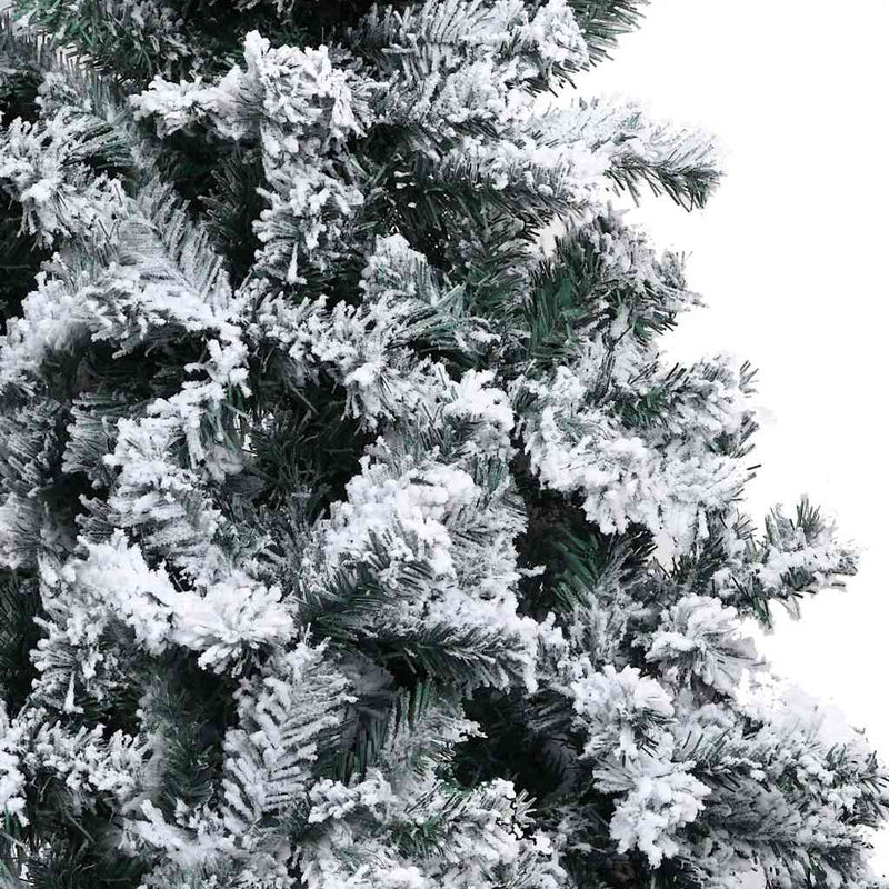 Artificial Christmas Tree LEDs&Ball Set&Flocked Snow Green 300 cm