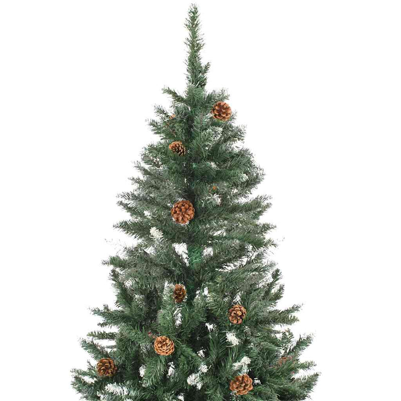 Artificial Pre-lit Christmas Tree with Ball Set 210 cm