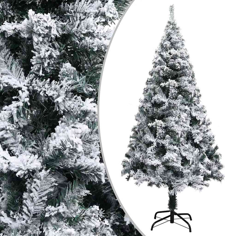 Artificial Pre-lit Christmas Tree with Ball Set Green 210 cm PVC