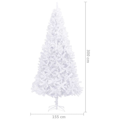 Artificial Pre-lit Christmas Tree with Ball Set LEDs 300 cm White