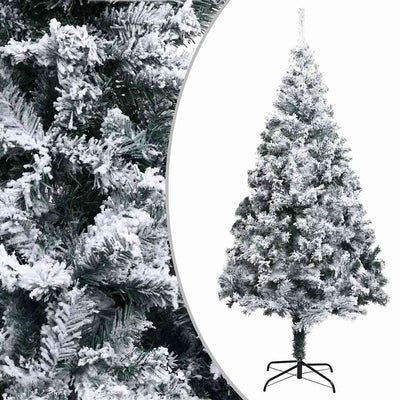 Artificial Christmas Tree LEDs&Ball Set&Flocked Snow Green 400cm