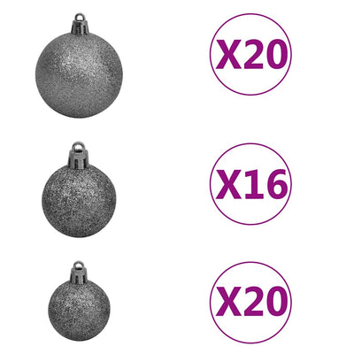 Artificial Pre-lit Christmas Tree with Ball Set LEDs 400 cm White