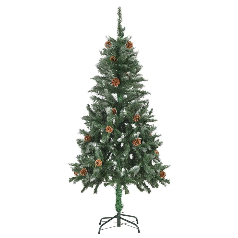 Artificial Pre-lit Christmas Tree with Ball Set Pine Cones 150 cm