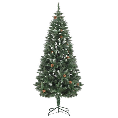 Artificial Pre-lit Christmas Tree with Ball Set Pine Cones 180 cm