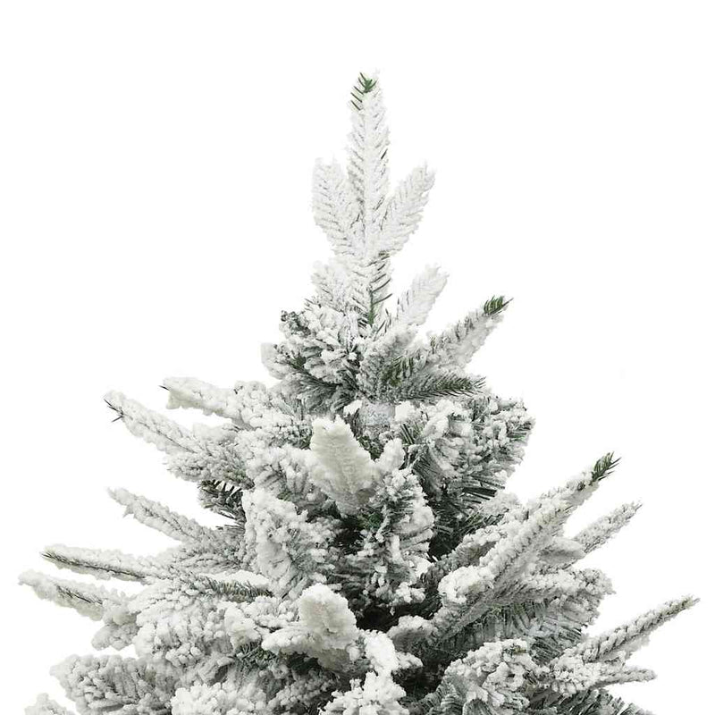 Artificial Christmas Tree LED&Ball Set&Flocked Snow 150 cm PVC&PE