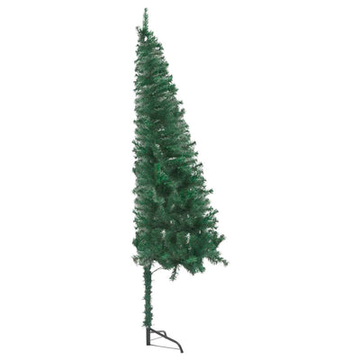 Corner Artificial Pre-lit Christmas Tree Green 120 cm PVC