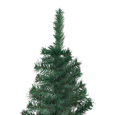 Corner Artificial Pre-lit Christmas Tree Green 120 cm PVC