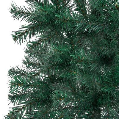 Corner Artificial Pre-lit Christmas Tree Green 150 cm PVC