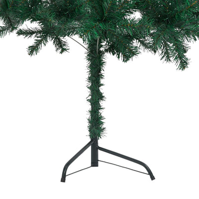 Corner Artificial Pre-lit Christmas Tree Green 180 cm PVC