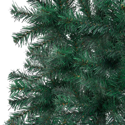Corner Artificial Pre-lit Christmas Tree Green 240 cm PVC