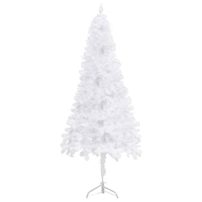 Corner Artificial Pre-lit Christmas Tree White 240 cm PVC