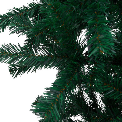 Upside-down Artificial Pre-lit Christmas Tree Green 150 cm