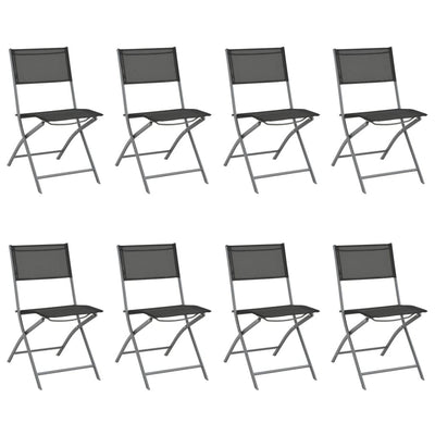 9 Piece Outdoor Dining Set Steel