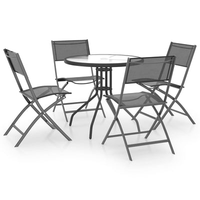 5 Piece Outdoor Dining Set Steel