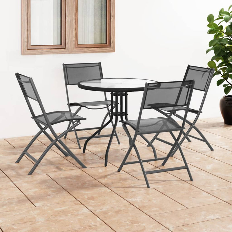 5 Piece Outdoor Dining Set Steel