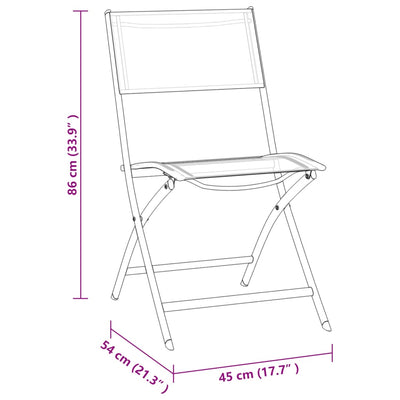 9 Piece Outdoor Dining Set Steel