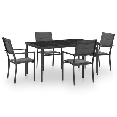 5 Piece Outdoor Dining Set Steel