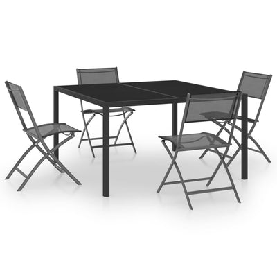 5 Piece Outdoor Dining Set Steel