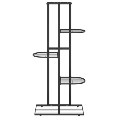 5-Floor Flower Stand 43x22x98 cm Black Metal