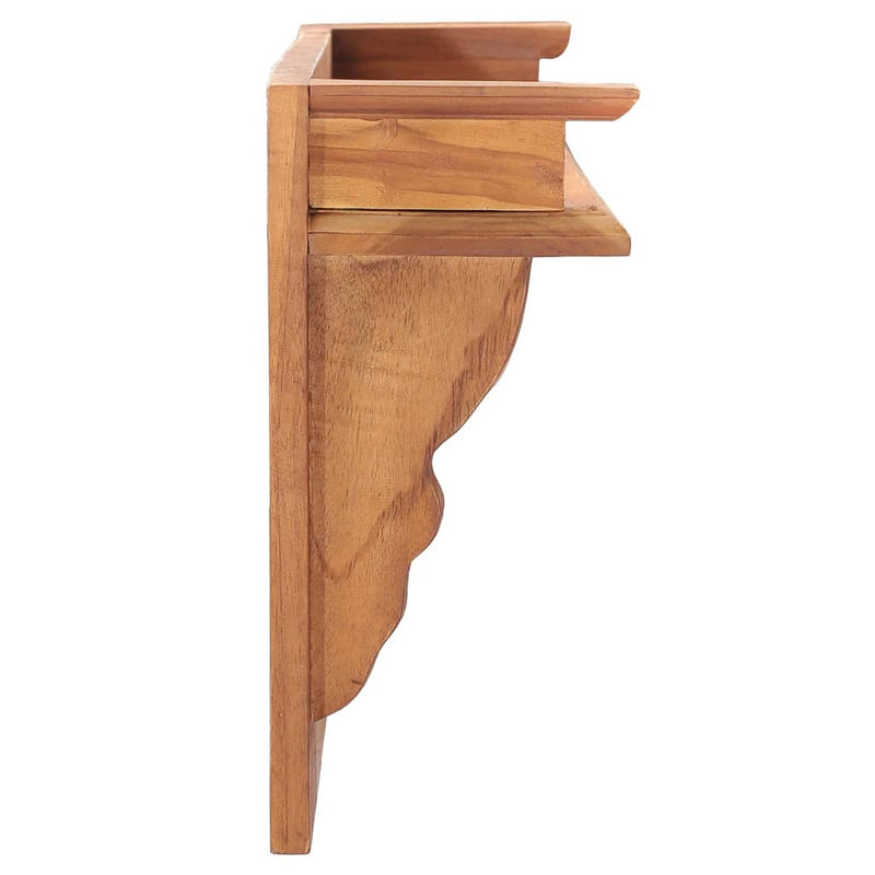 Wall Mounted Coat Rack 80x16.5x35 cm Solid Teak Wood