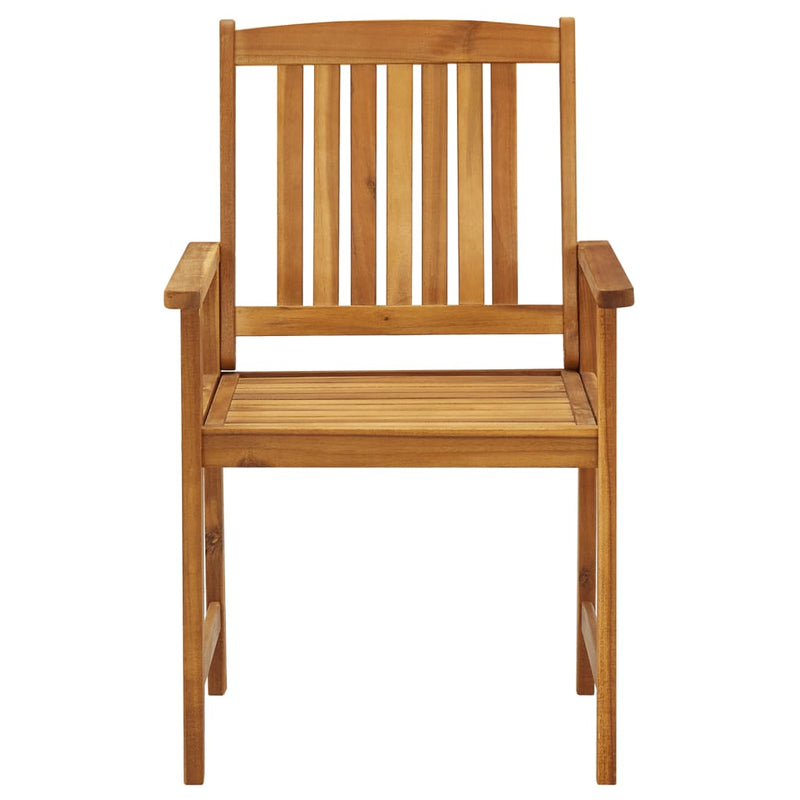 Garden Chairs 8 pcs Solid Acacia Wood