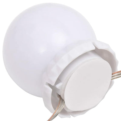 Mirror Light with 8 LED Light Bulbs Warm White and Cold White