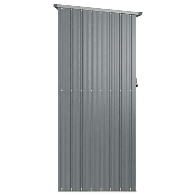 Garden Shed Grey 180.5x97x209.5 cm Galvanised Steel